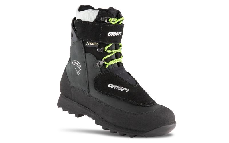 Black Crispi AIRBORNE GTX Men\'s Work Boots | 528746