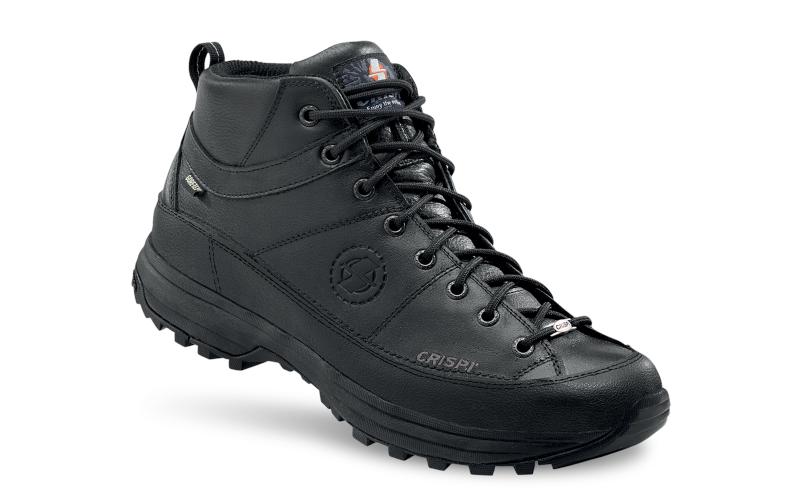 Black Crispi A.WAY LEATHER GTX Men\'s Trainers | 294364