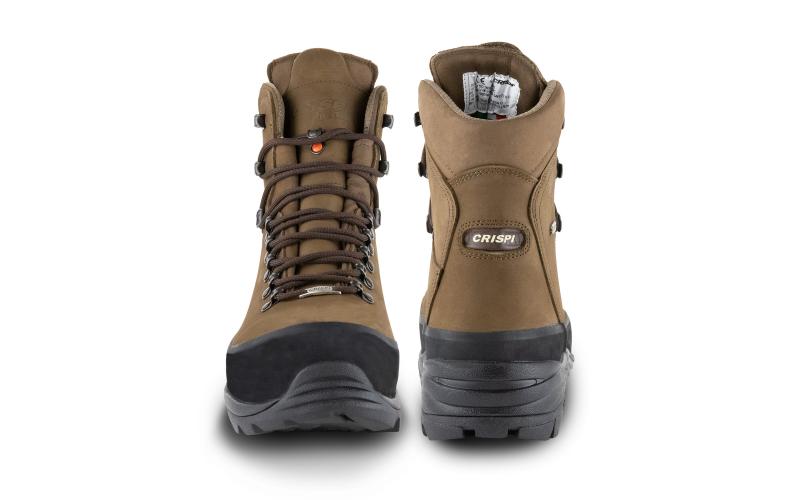 Brown Crispi NEVADA SAFETY GTX Men's Work Boots | 354764